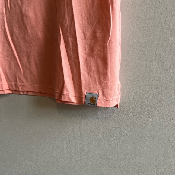Carhartt Women's Peach V-Neck Tee - Picture 2 of 4